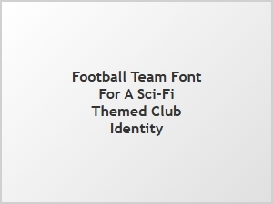 Cyber Grid: Futuristic Football Team Font